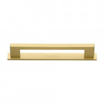 M Marcus Heritage Brass Metro Design Cabinet Pull with Plate 160mm Centre to Centre